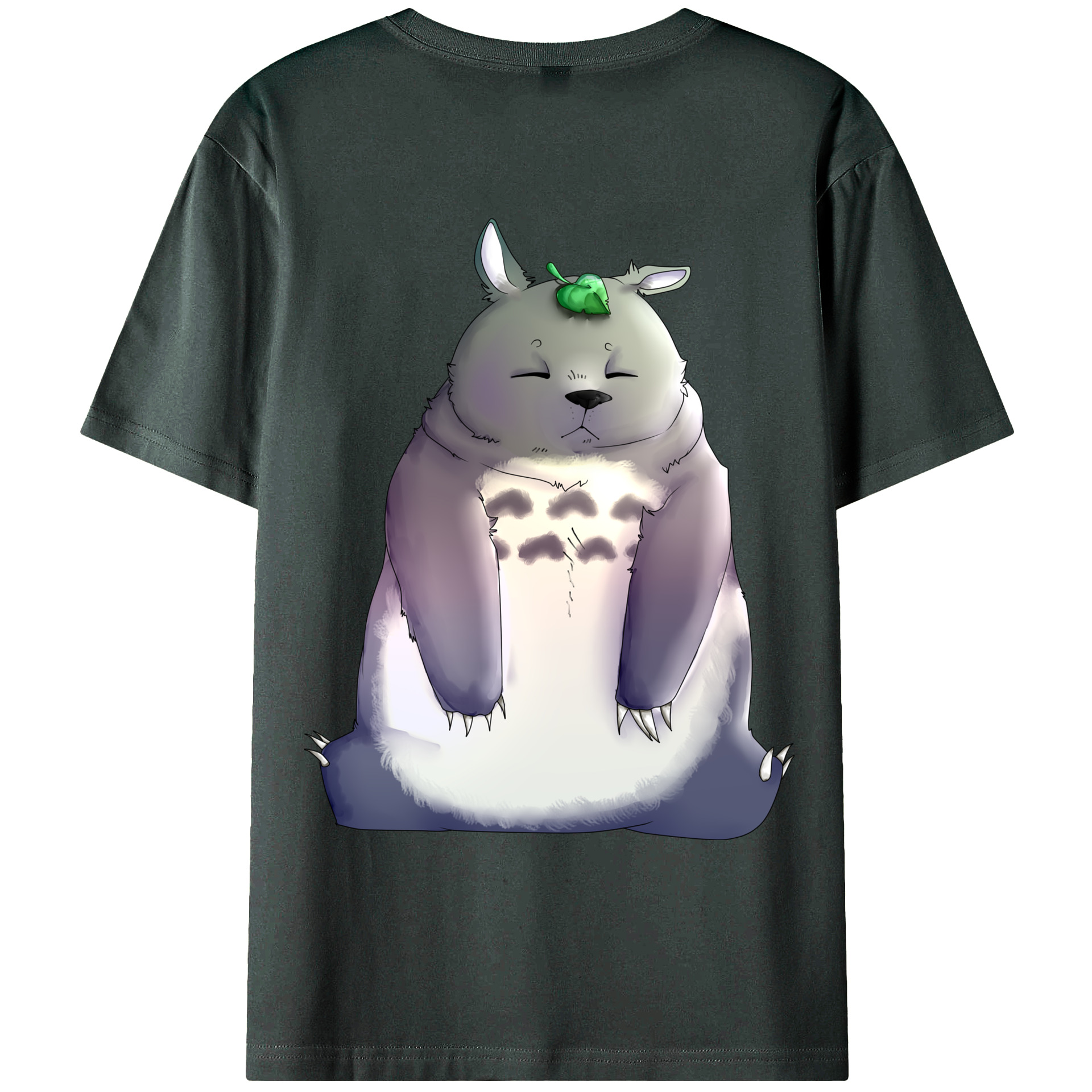（画像用） となりのトトロ 草壁メイ 草壁サツキ My Neighbor Totoro Satsuki Kusakabe Mei Kusakabe 綿100％ メンズ半袖Tシャツ（バックプリント） 通気性
